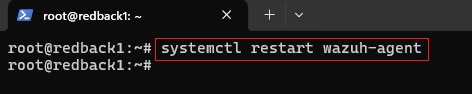 Restart Wazuh Agent