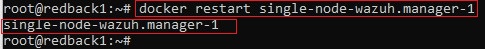 Restart Wazuh Manager