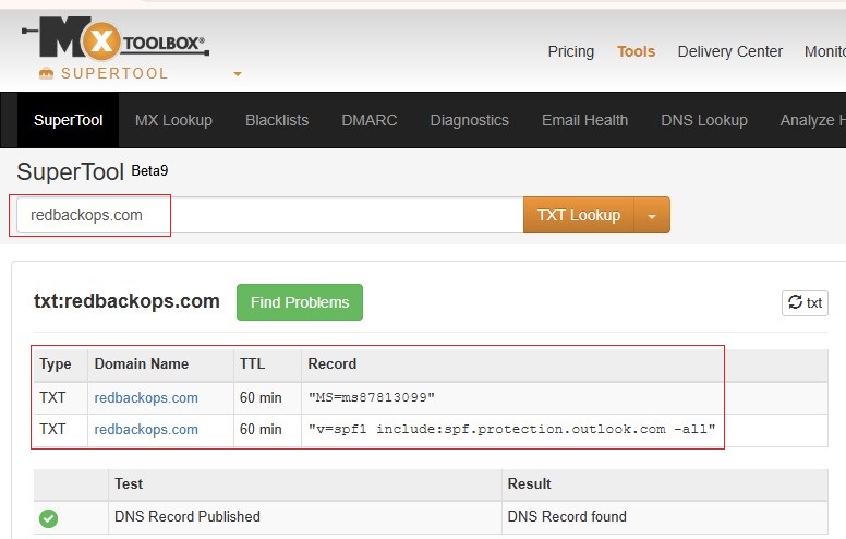 DNS Validation