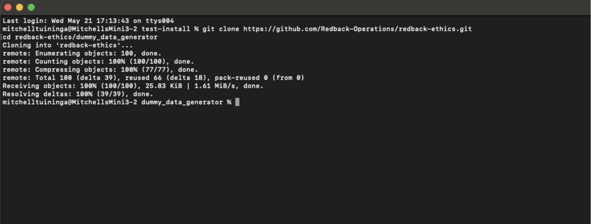 Step 2 – Navigate to the Project Folder