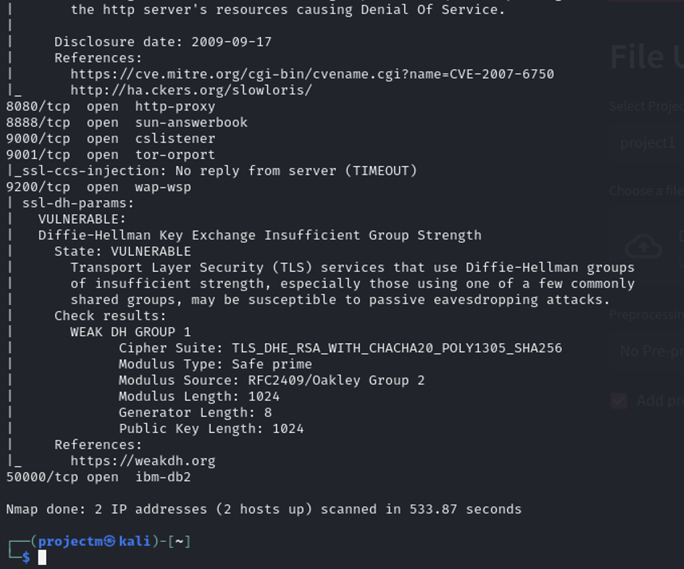 Vulnerability Scanning of the MQTT Port