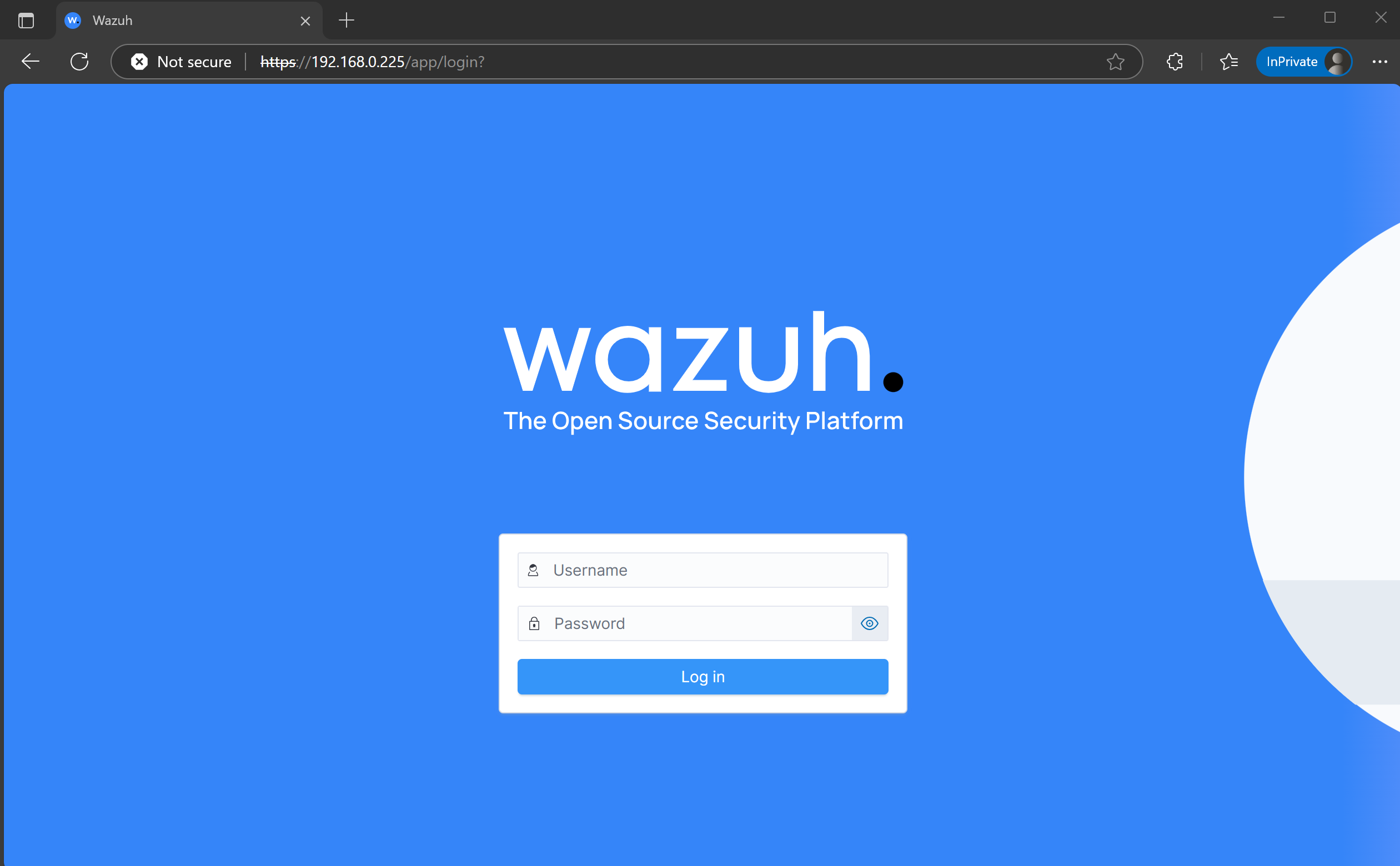 Wazuh screen