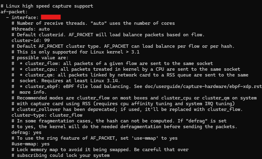 Suricata conf file