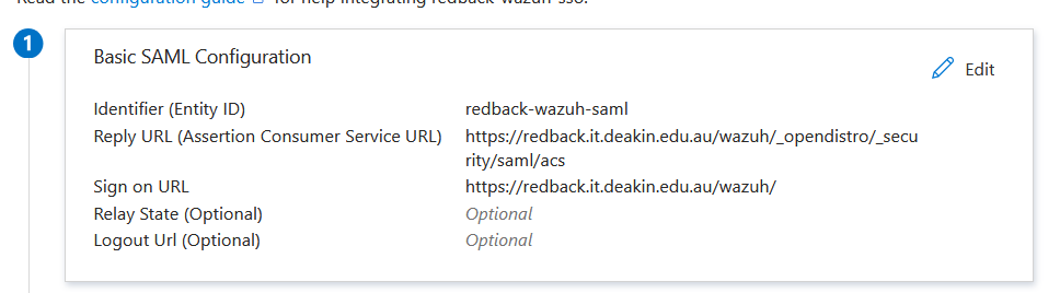 Entra ID config