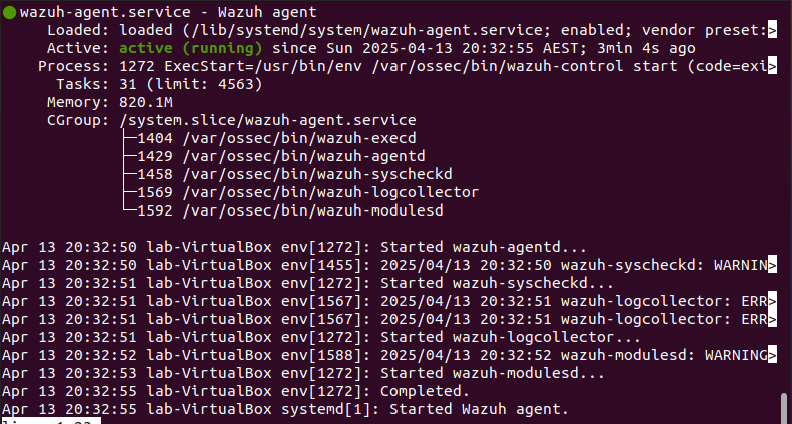 Wazuh agent -Linux