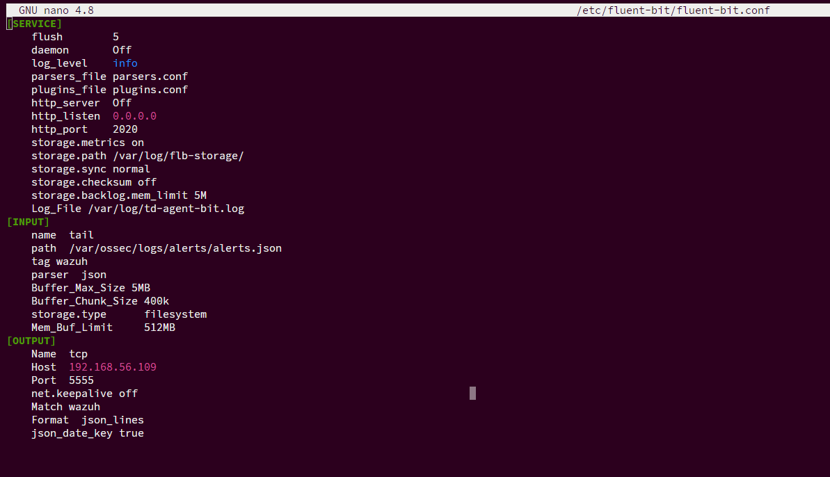 Fluent-bit configuration