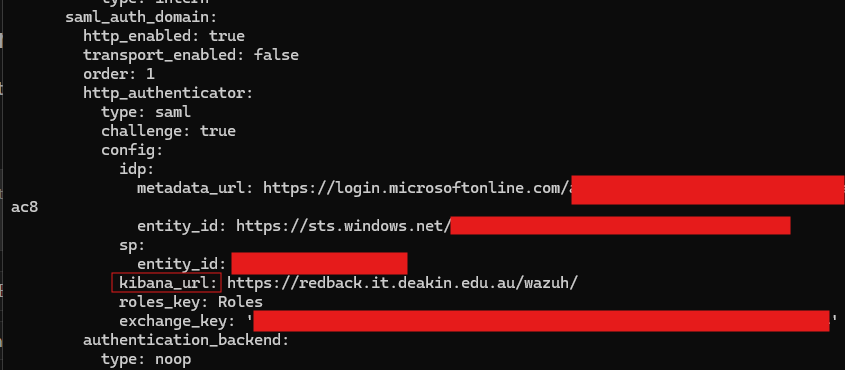 Indexer config