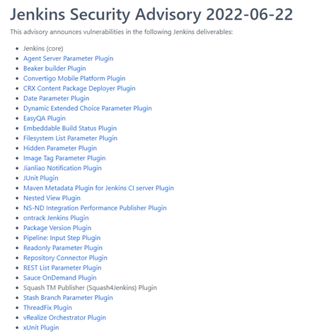 Jenkins CVE