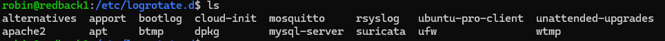Logrotate directory