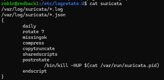 Logrotate Suricata conf