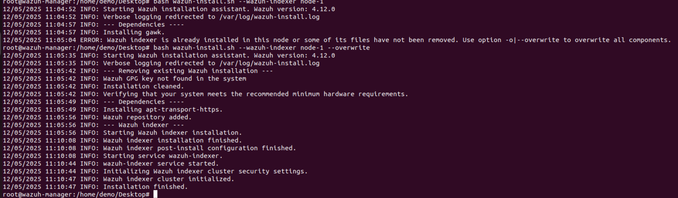 Install Wazuh Indexer using Assisted Method