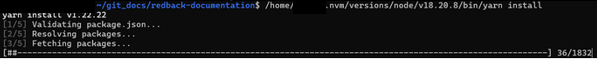 Yarn Install Command
