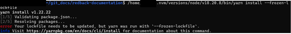 Yarn Lockfile Command
